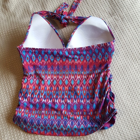 FURLOUGH SALE La Blanca Santorini Halter Tankini - Sz 6 - Picture 5 of 7